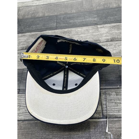 Mitchell & Ness Denver Nuggets NBA Snapback Cap 3D Logo Navy Hat Used. - Picture 7 of 9